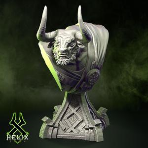 Ajax The Azure Blaze - Holy Church of Iridescence 100 mm Bust STL (Pre-Supported)