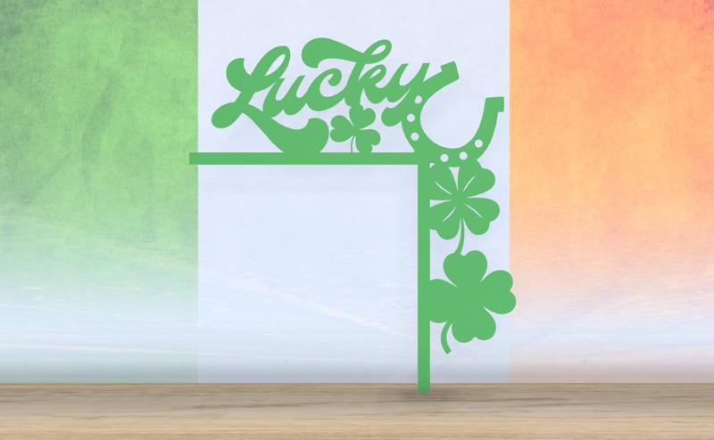 Saint Patrick's Day - Lucky Sign - Door Corner