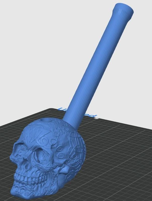 Celtic Skull Bong