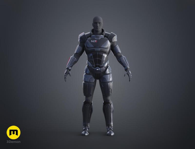 N7 Male Shepard Armor - Mass Effect
