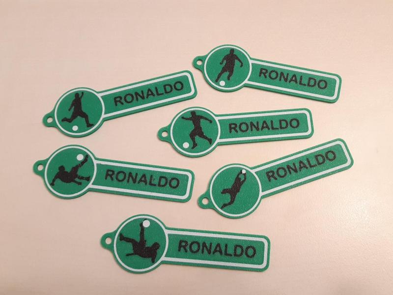Soccer Ball Keychain 6 Designs Customizable Name
