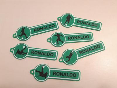 Soccer Ball Keychain 6 Designs Customizable Name