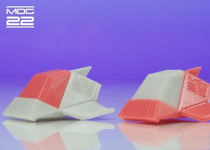 MDG22 Spaceship toy No.6b (smaller sized) - no supports - easy print