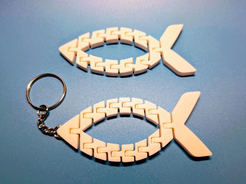 Flexi Ichthys Fidget and Keychain