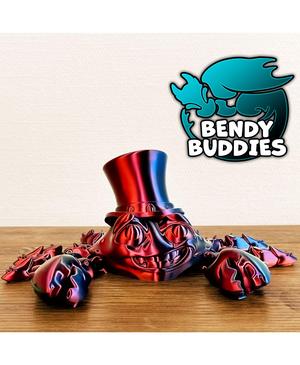 Crabzy Gentleman Hat / Cute Crab / Claw Hugger Articulated / Print-in-Place Sea Water Creature