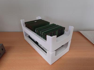 RAM Organizer tray - Gridfinity and Stackable