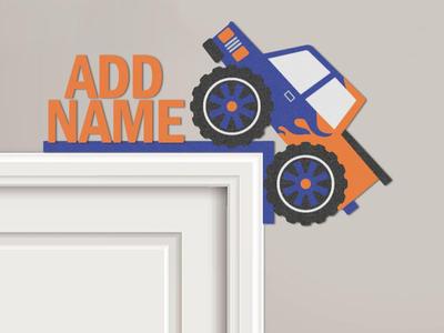Truck Name Plate Door Corner Topper