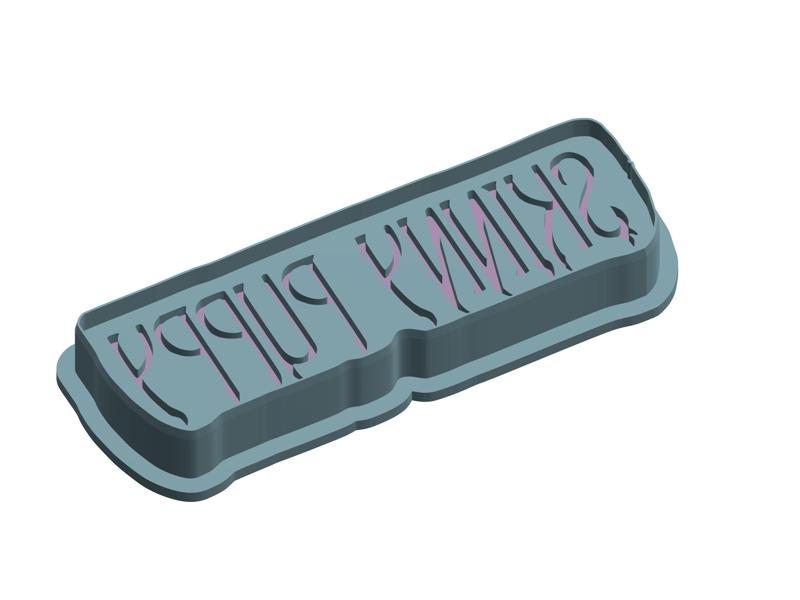 Skinny Puppy word logo cookie cutter