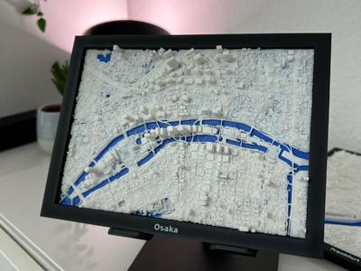 Osaka, Japan - 3D Miniature