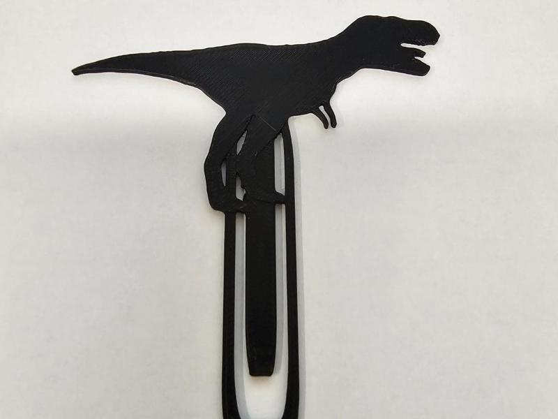 Simple T-Rex Dinosaur Bookmark - Commercial Use