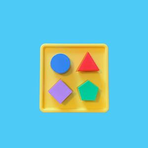 Shape Sorting Toy Fridge Magnet
