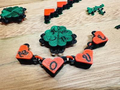 Shamrock - 4 Hearts Pendant Charm - Love and Luck