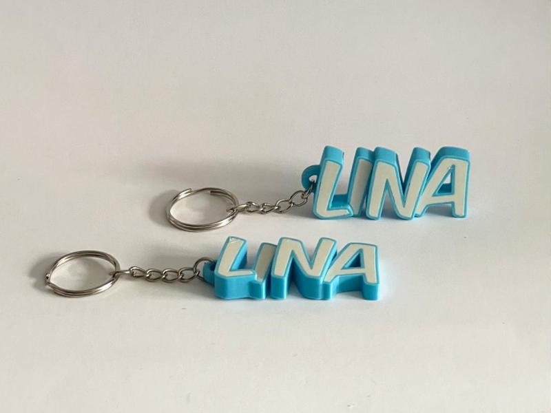 Lovely keychain with the name LINA