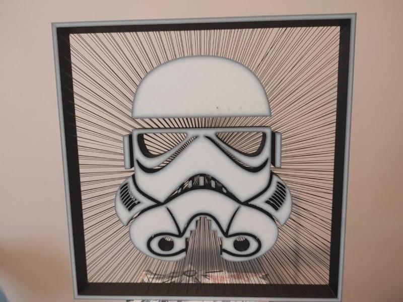 Star Wars Stromtrooper Suspended String Art