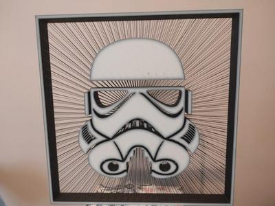 Star Wars Stromtrooper Suspended String Art