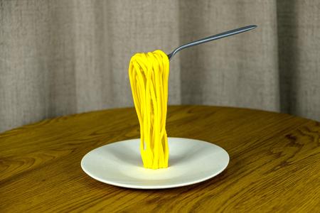Floating Spaghetti Sculpture