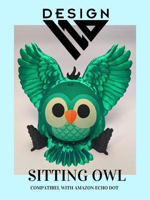 Sitting Owl - COMPATIBLE with Amazon Echo Dot