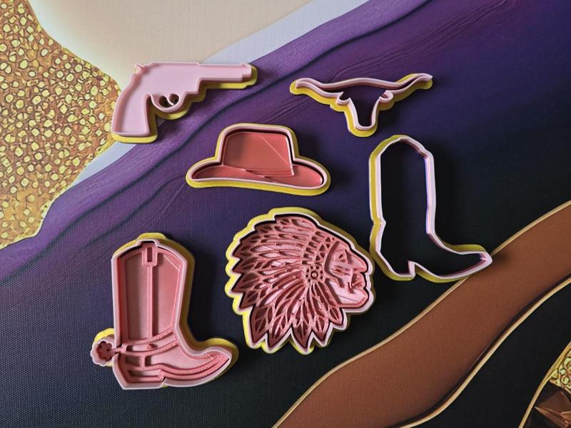 Cowboy Cookie Cutter Wild West Baking Tool Playdoh