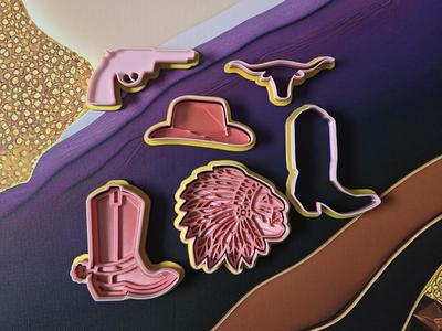 Cowboy Cookie Cutter Wild West Baking Tool Playdoh