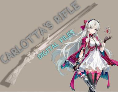 Wuthering Waves ( WUWA) Carlotta Rifle - Carlotta weapon for cosplay / prop weapon (STL digital file