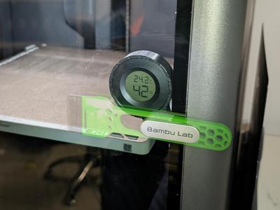 Hygrometer holder for door handle X1C/P1P/P1S