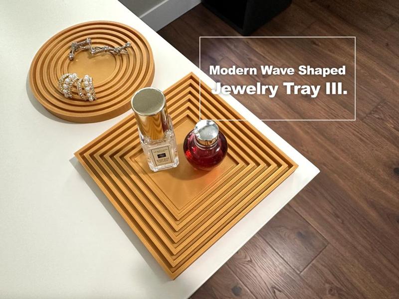 Modern Wave Shaped Jewelry Tray 3