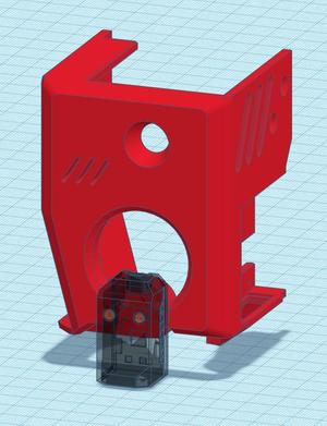 Hotend Cover for Ender 3 V3 KE with support for BTT EDDY