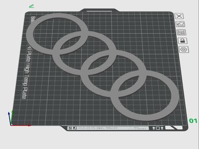 audi logo stencil