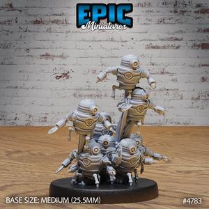 Automaton Swarm Big / Infantry Machine / Steampunk Construct / Humanoid Droid / War Robot / Warrior Control Mechanism / Evil Steel Fighter / Steam Society Encounter