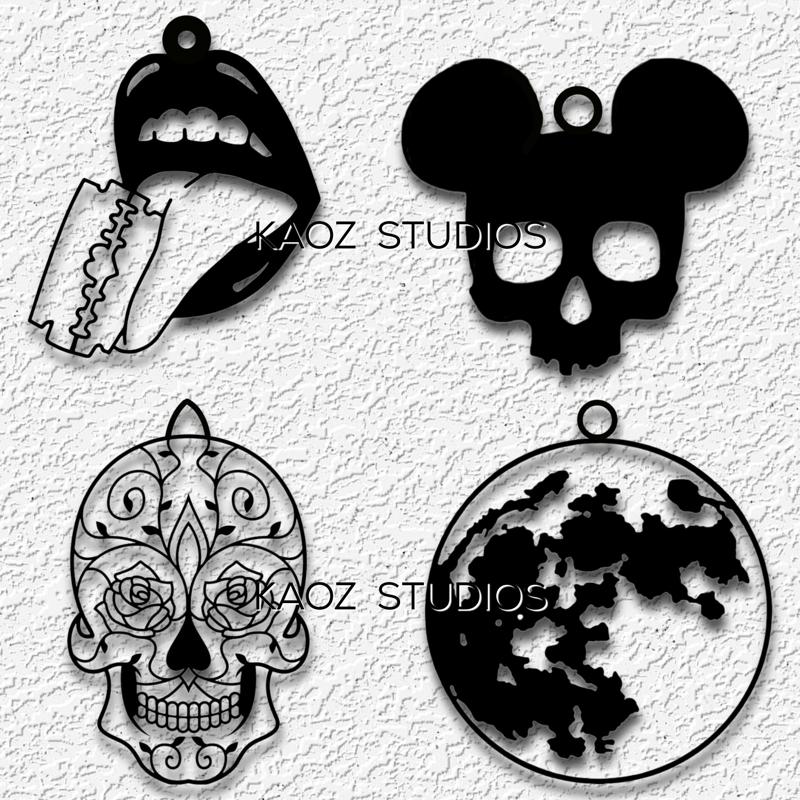 gothic charms halloween earrings party decor