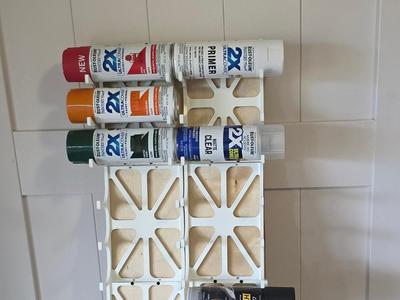 Standard Spray Paint Can Storage