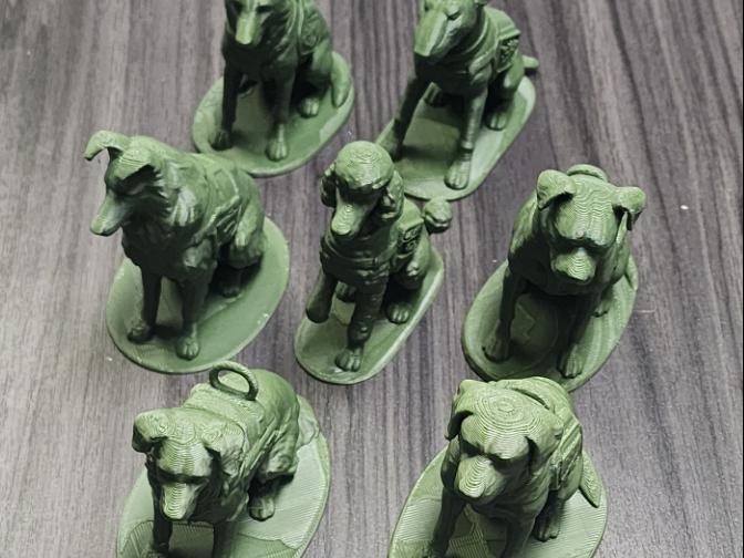 7 Service Dog Collection Miniature Mini Desktop 
