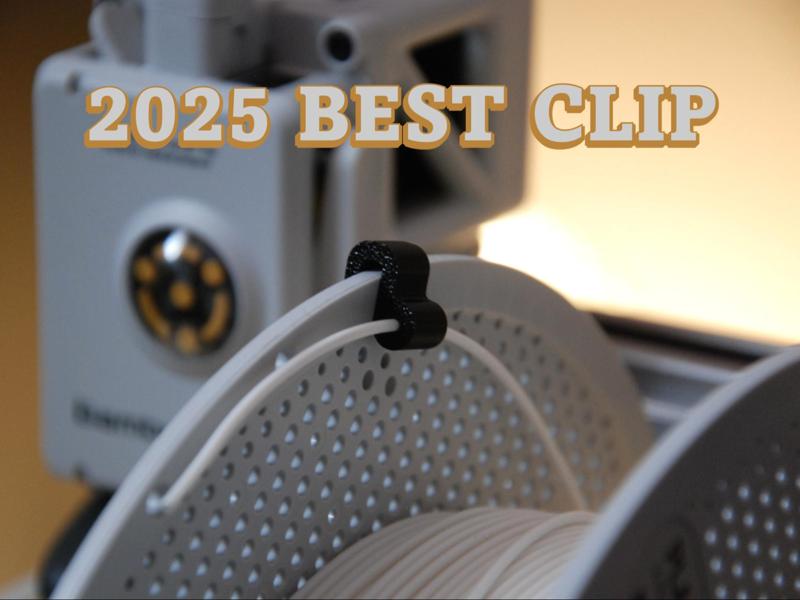 6-Minute Filament Clip – Snap-Fit, No Supports!