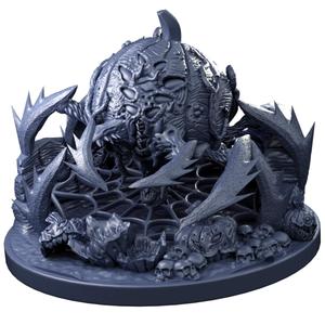 Awakened Pumpkin Spider With Optional Diorama Base Fantasy Resin Miniatures