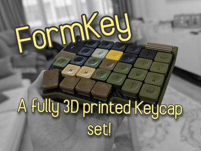 FormKey - A fully 3D Printed keycap set