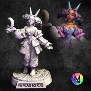 Tiefling Wizard / Sorceress - Lavinia the Tiefling Wizard ( Wizard with fun sleep spell effect )