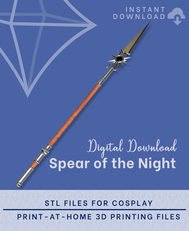 SHADOWHEART Spear of the Night STL FILES [Baldur's Gate 3]