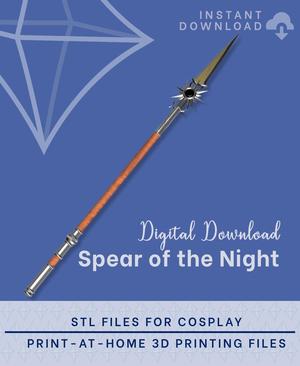 SHADOWHEART Spear of the Night STL FILES [Baldur's Gate 3]