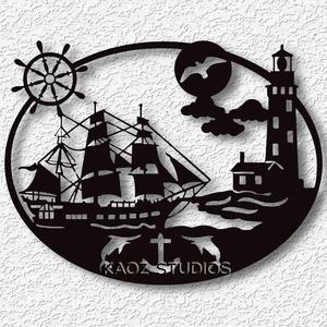 Pirates cove wall art ship wall decor