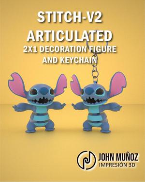 v2-Stitch Articulated - Articulated Version & Keychain