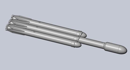 Basic Space X Falcon Heavy Model