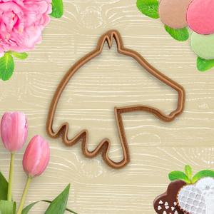 Horse head cookie cutter