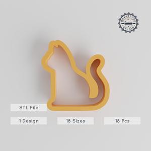 Cat Shape Cutter Set, 18 Sizes, Perfect for Cookies, Fondant & Clay PRODUCT_2712