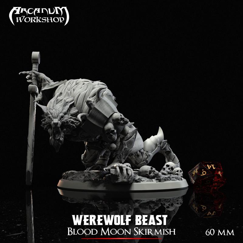 Werewolf Warlord Beast (60mm) 