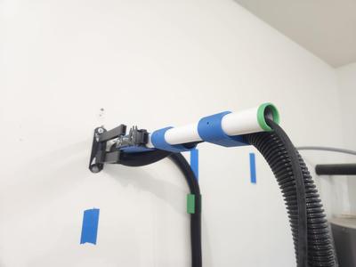 Boom Arm With Closet Pole and Monitor Wall Mount