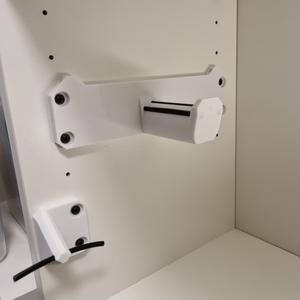 IKEA BILLY Spool Holder with PTFE Tube Channels + PTFE Tube Guide