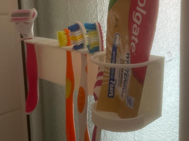 Shower Utensil Holder, Toothbrush, Razer