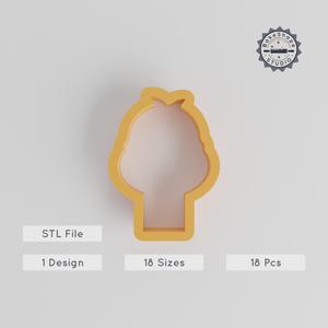 Ostrich Shape Cutter Set, 18 Sizes, Cookie & Fondant Decor, Large Flightless Bird Design PRODUCT_2743