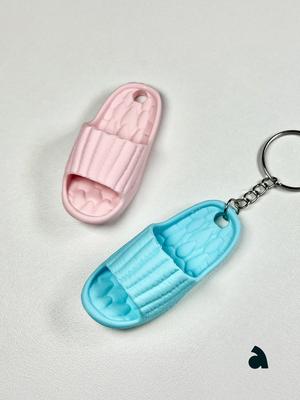Puffy Slipper Keychain & Fridge Magnets