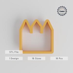 Fairytale Castle Shape Cutter Set, 18 Sizes, Cookie & Fondant Tool for Royal, Medieval & Fantasy Themes PRODUCT_163